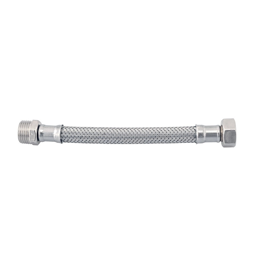 Flessibile in acciaio inox 1/2" m - 1/2" f