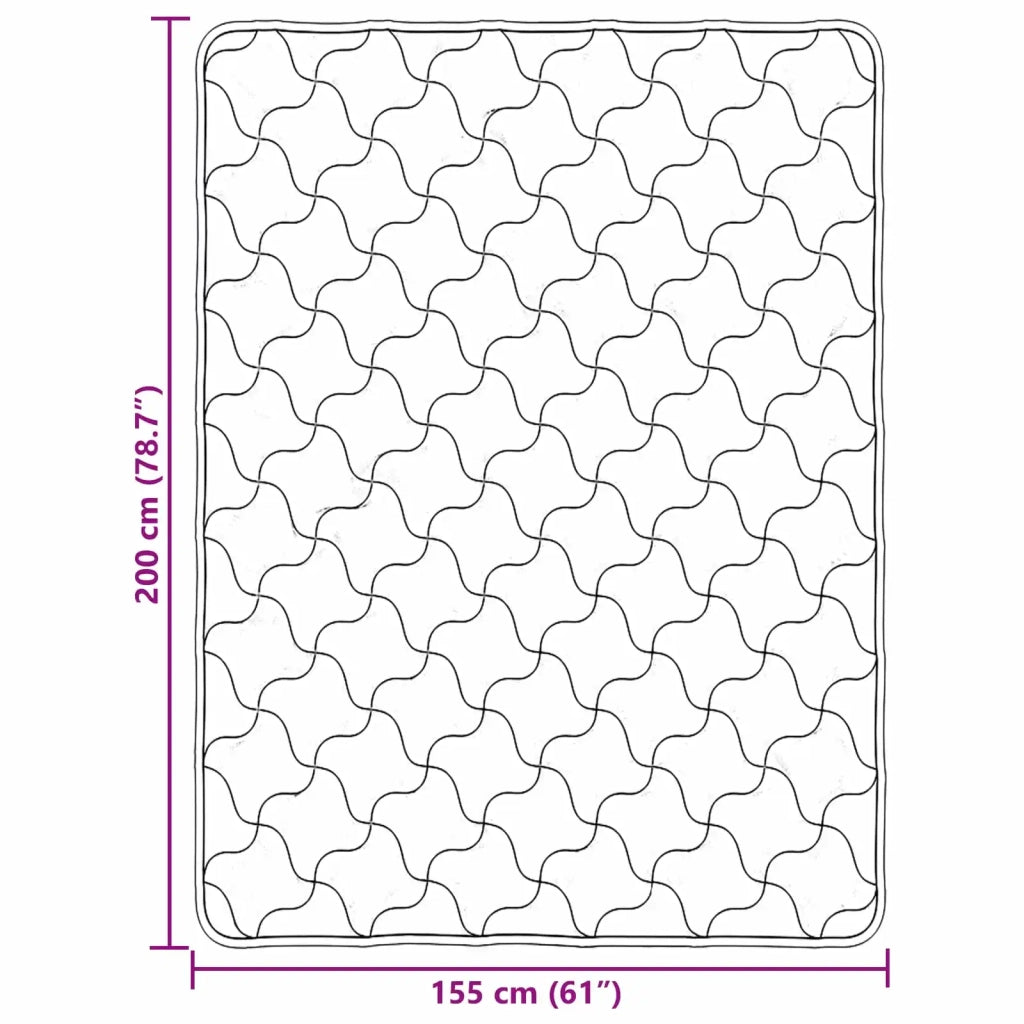 Piumone | Duvet Invernale Crema 155 x 200 cm Microfibra e Fleece Teddy