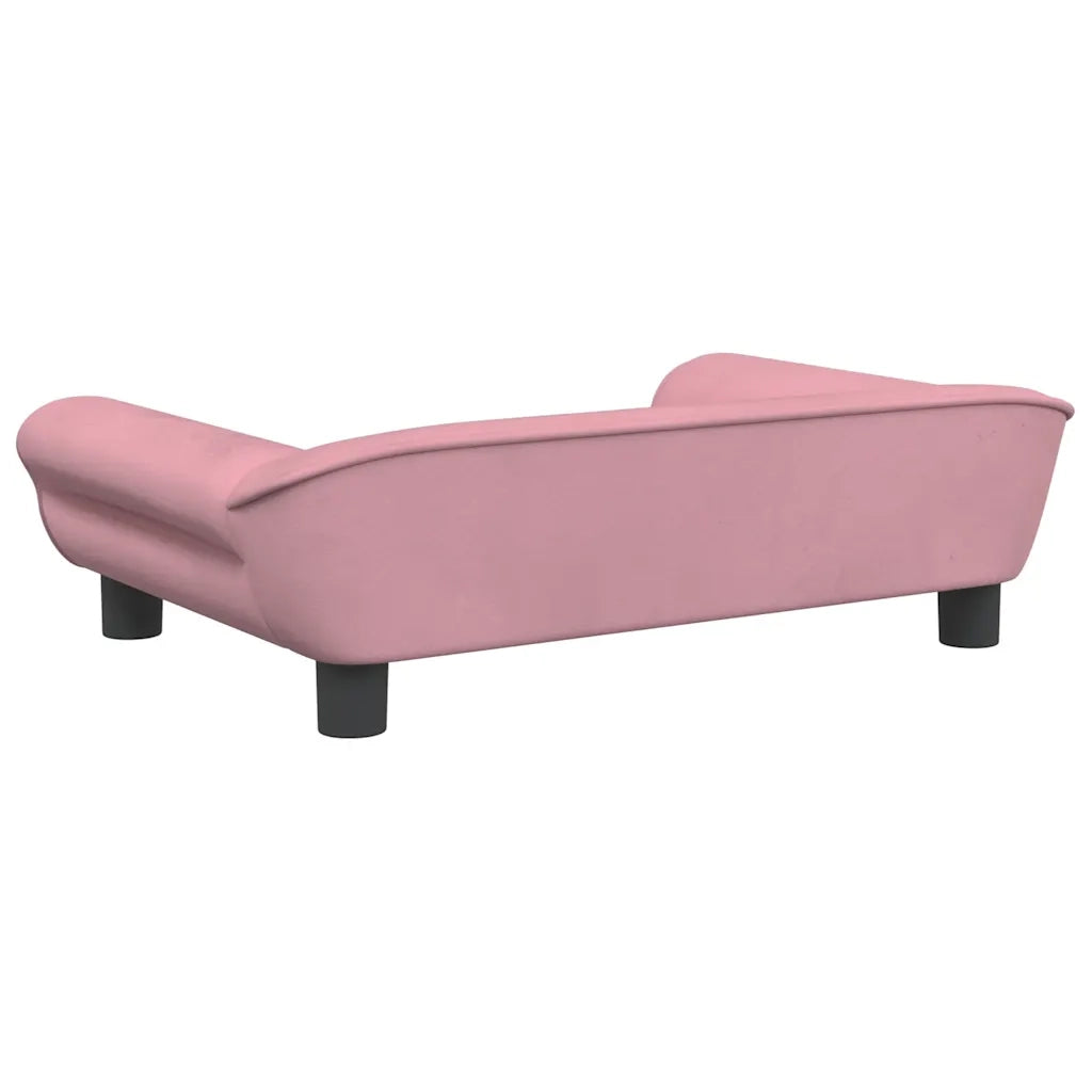 Divano per Bambini Rosa 70x45x26 cm in Velluto