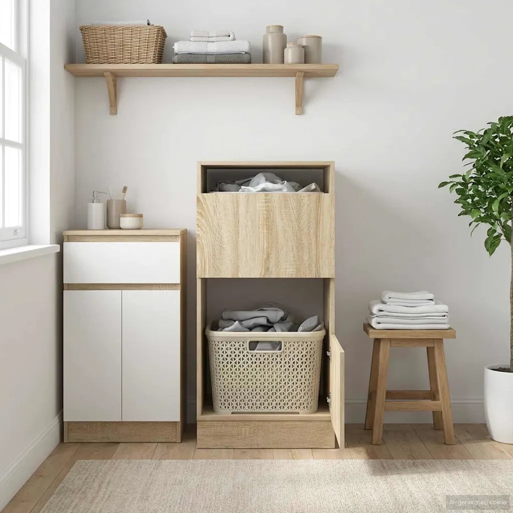 Mobile da lavanderia Sonoma 50 x 68 x 102 cm Legno multistrato 3422802