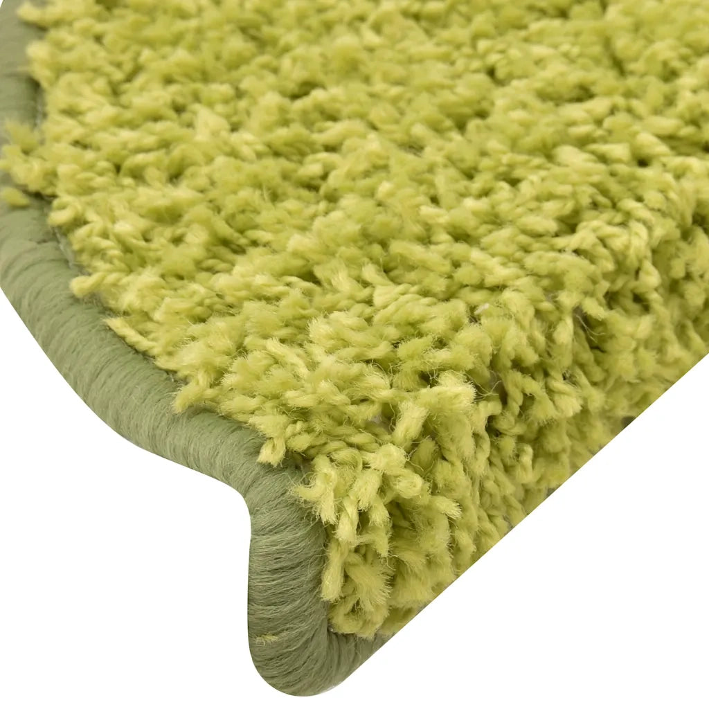Tappetini per scale 30 pz | Gradini per Scale 65x21x4 cm Verde Semicircolari Grandi