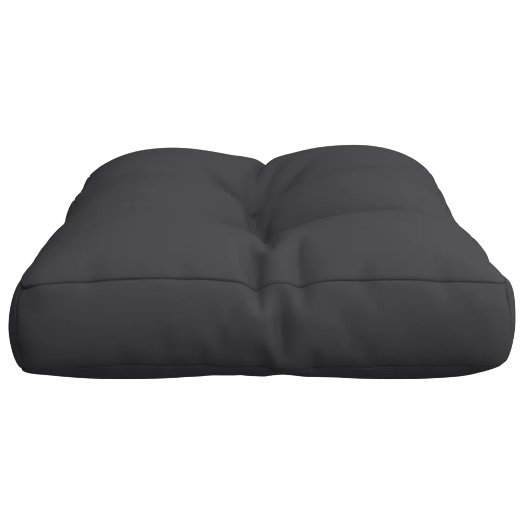 Cuscino per Pallet Nero 60x40x12 cm in Tessuto