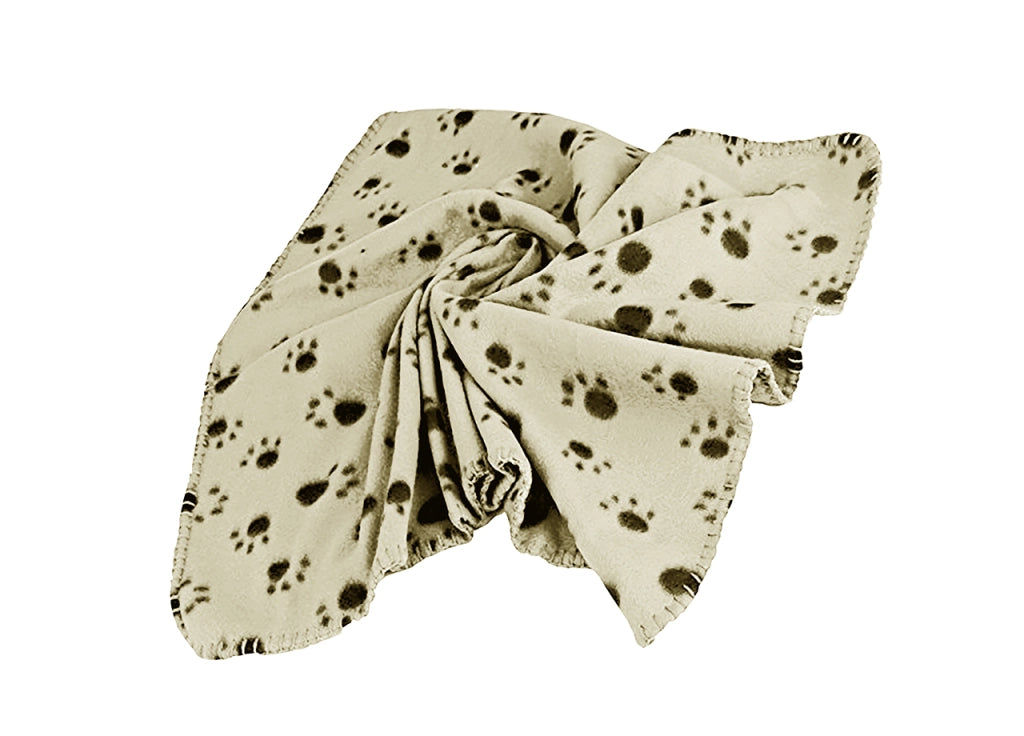 Plaid Per Animali Domestici Modello Amici Colore Beige - 55x78 cm - Beige