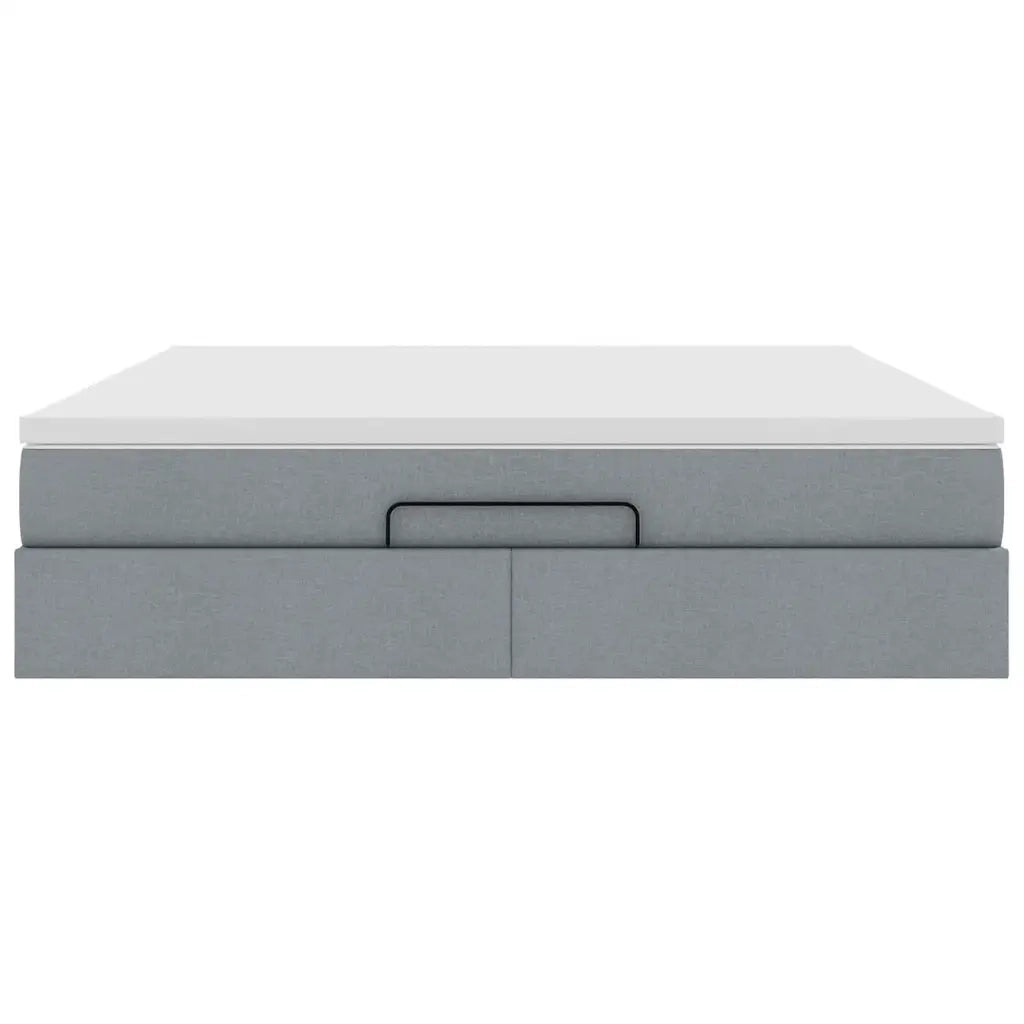Struttura Letto Pouf con Materasso 160x200 cm in Tessuto 3311120