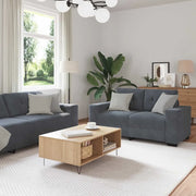 Set di divani 3 pcs Grigio scuro 221 x 80 x 80 cm Velluto 3324640