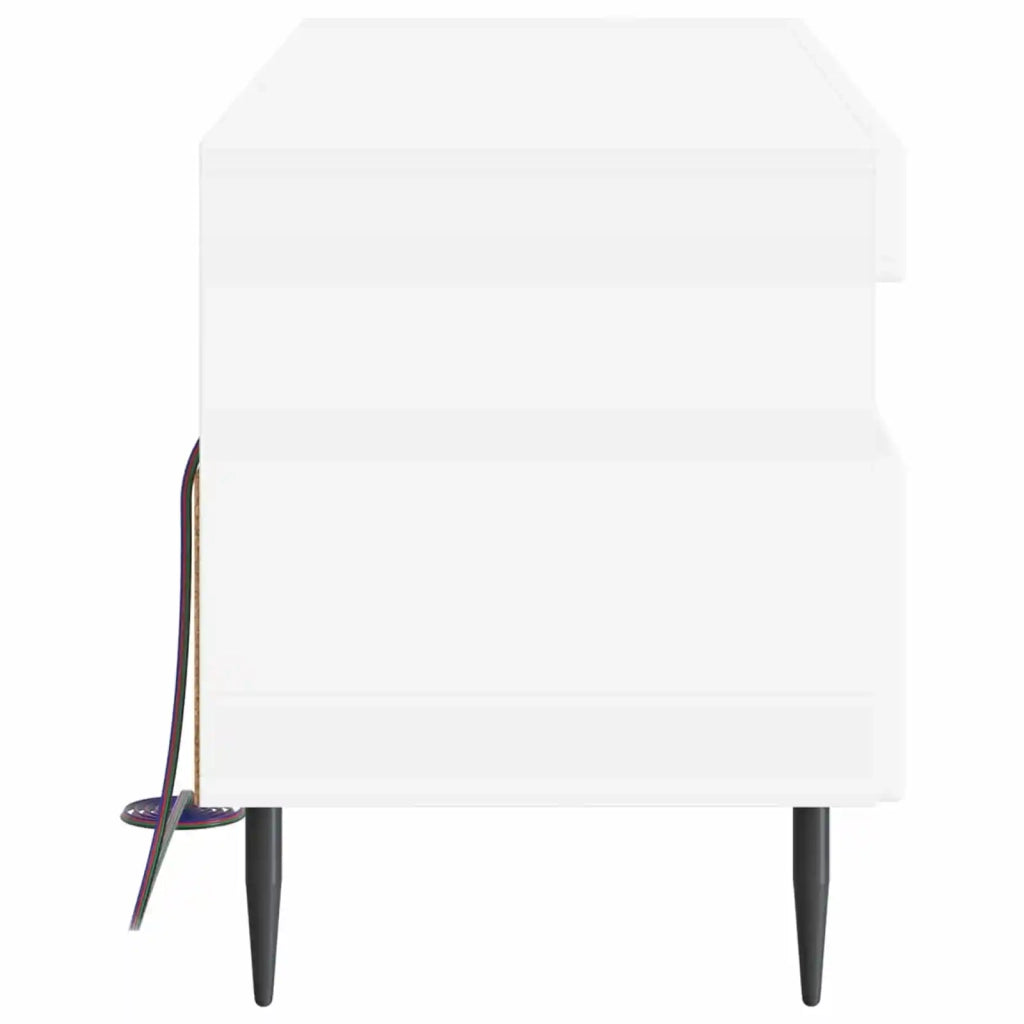 Mobile TV LED Bianco Lucido Legno ingegnerizzato 896549