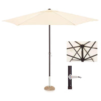 Ombrellone da Giardino Ø3 m Palo Ø38 mm in Ferro e Poliestere Garden Ecrù