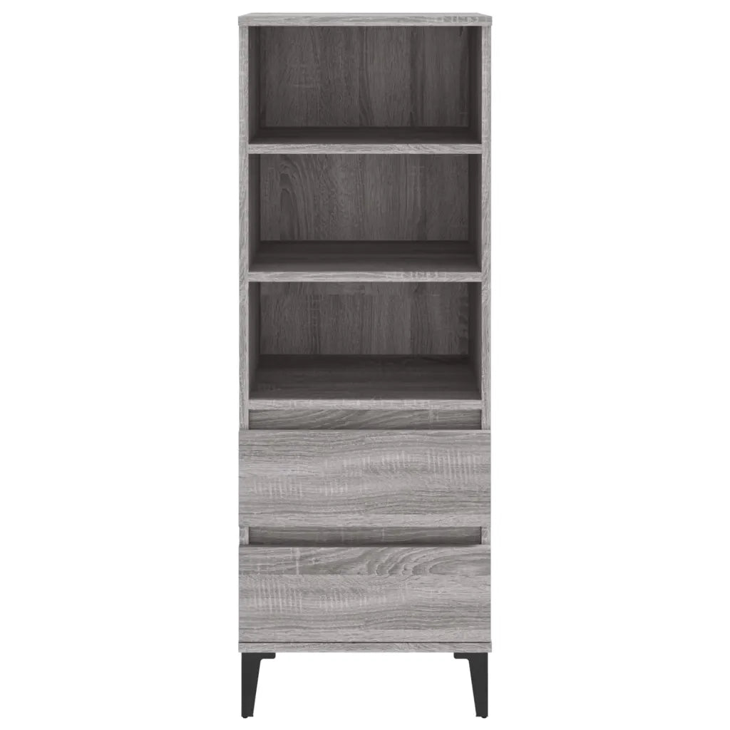 Credenza Grigio Sonoma 40x36x110 cm in Legno Multistrato cod mxl 26116