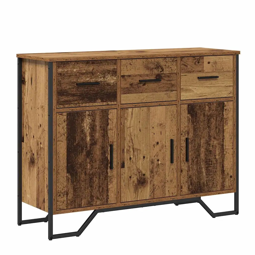 Credenza | Madia | Buffet da pranzo | Armadio da pranzo con cassetto Legno vecchio 97 x 32,5 x 74,5 cm