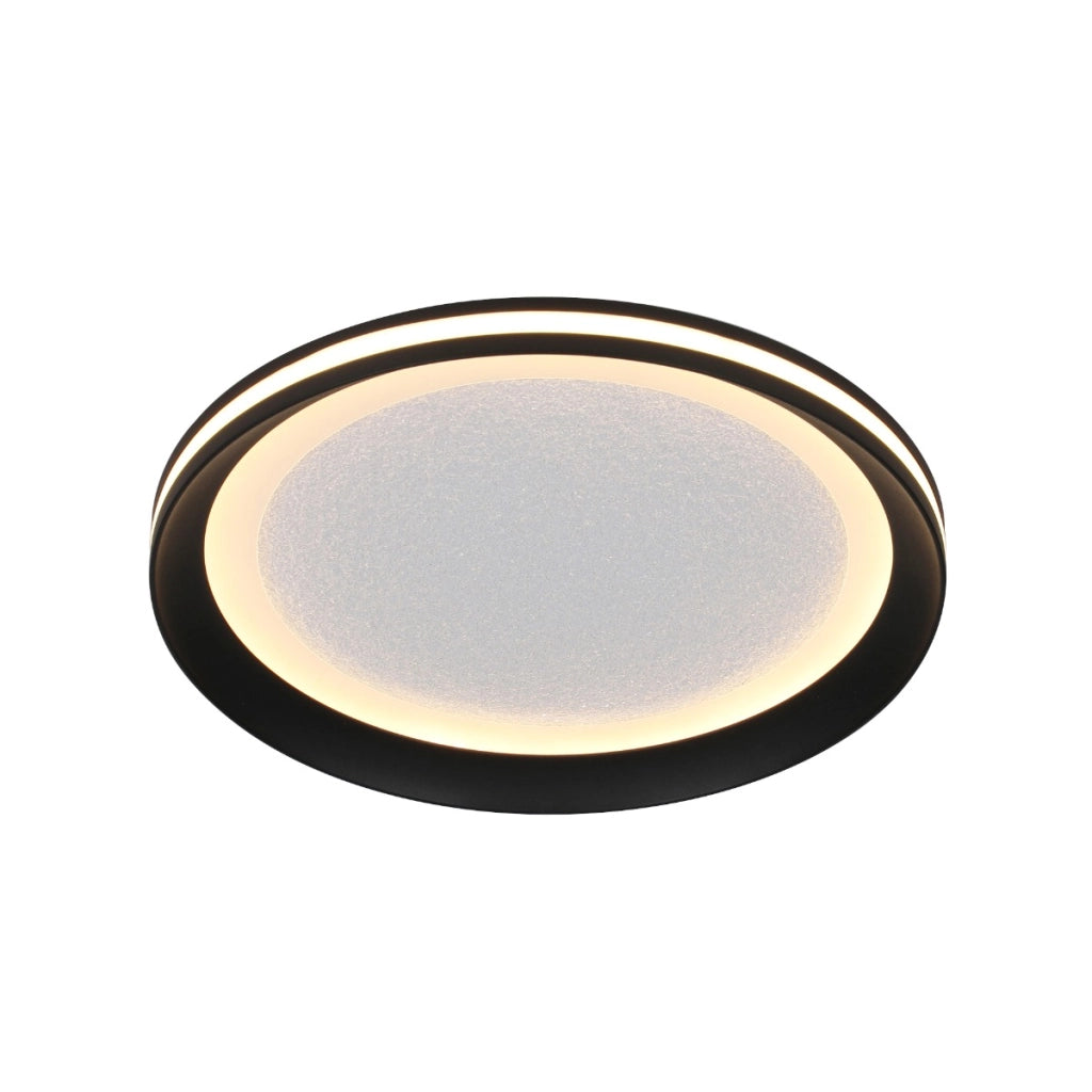 Plafoniera LED rotonda moderna nera 18W Artizo Italux