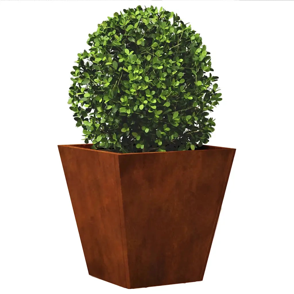 Fioriere da Giardino 2 pz 30x30x30 cm in Acciaio Corten 851051