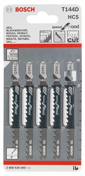 2608630040 - Set 5 lame per seghetto alternativo T 144 D Speed for Wood