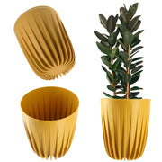Vaso da fiori KADAX con inserto, 30x36 cm, rotondo, con coperchio in plastica.