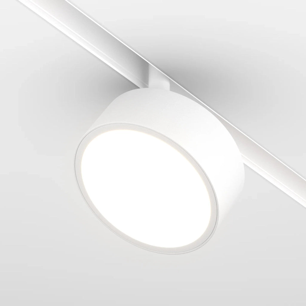 Maytoni lampada da binario Exility Rado 1 luce LED integrato bianco alluminio