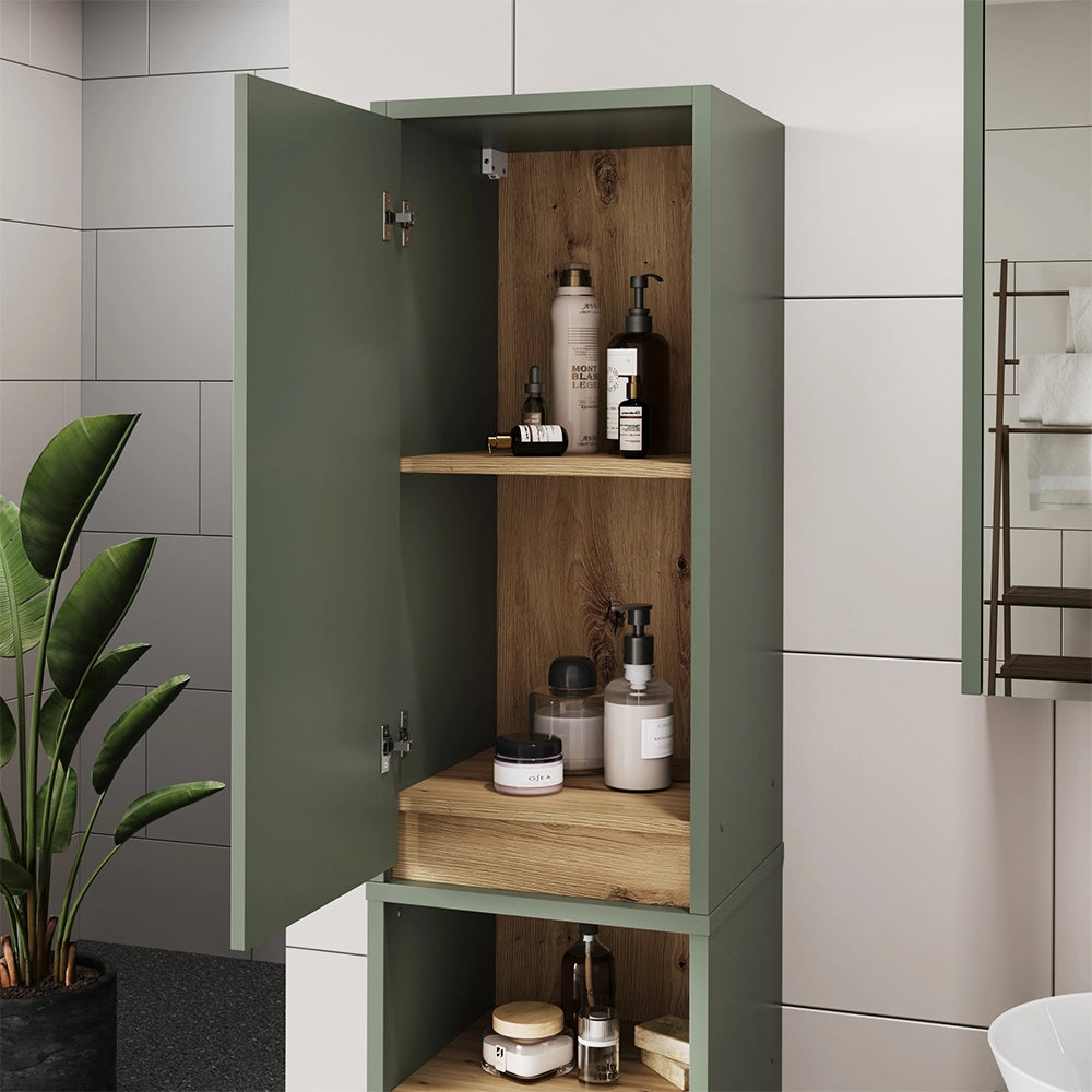 Vicco Set di mobili da bagno Verde/Artigianale 3 parti