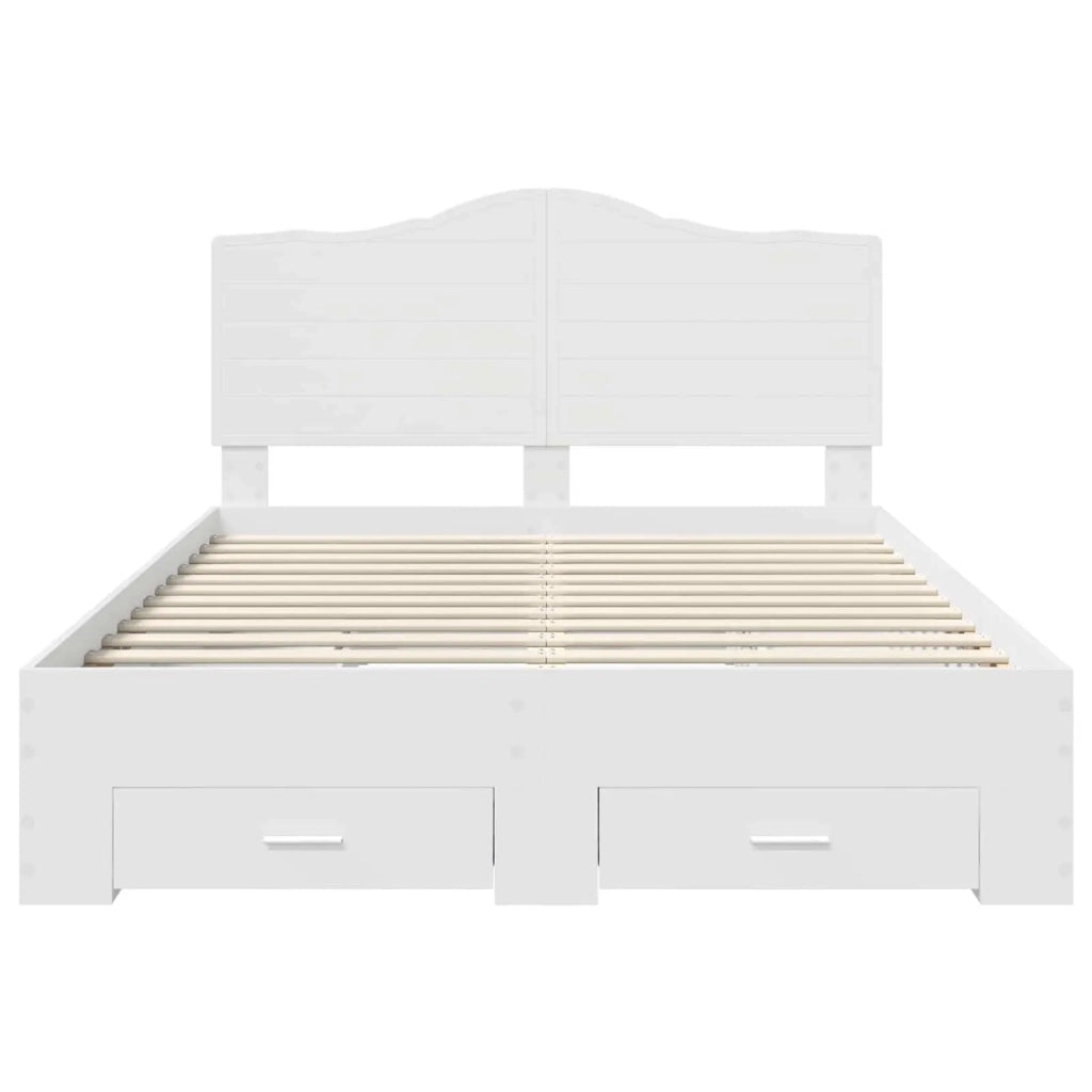 Struttura del letto Bianco 140 x 200 cm Legno multistrato 3413594
