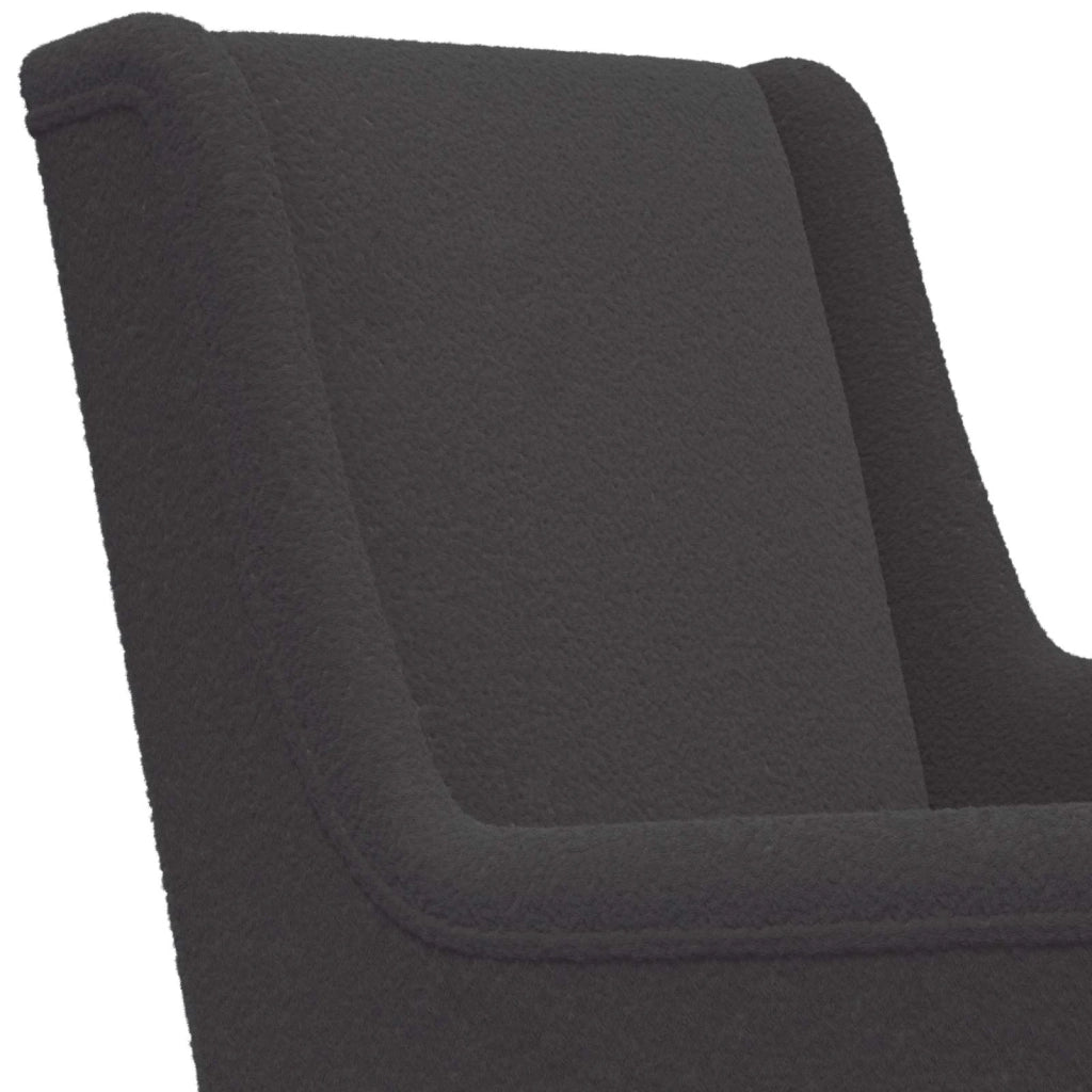 Sedia a dondolo Grigio Scuro 62 x 80 x 85 cm Bouclé