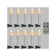 Candele led lotti 69039 10 pz con clip e telecomando