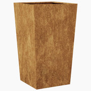Fioriera rialzata per piante fiori terrazza giardino 45 x 45 x 75 cm acciaio Corten marrone 02_0037610
