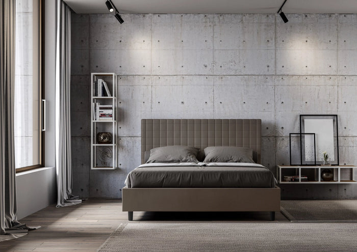 Letto Matrimoniale Francese 140x200 cm Senza Rete Sunny Cappuccino