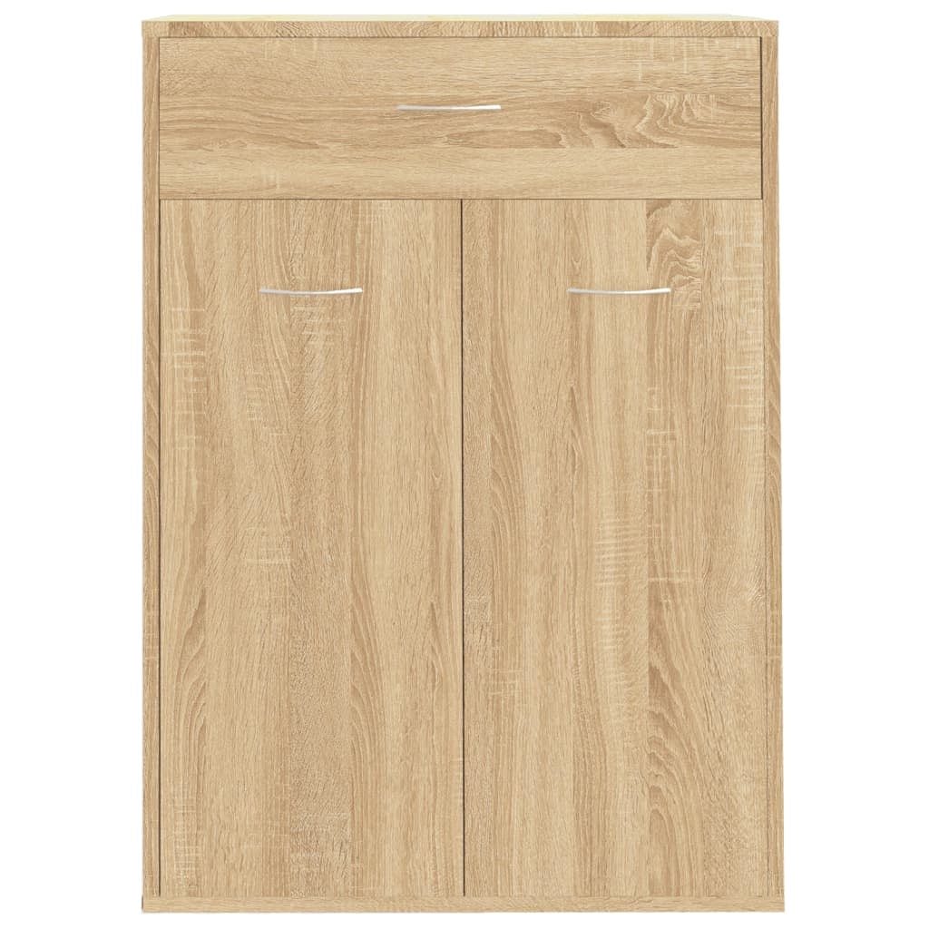Scarpiera mobile contenitore per scarpe mobile per ingresso/corridoio/soggiorno design Sonoma 60 x 35 x 84 cm legno ingegnerizzato marrone 02_0021717