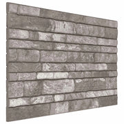 Pannelli da parete 10 pcs Grigio Scuro 100 x 50 cm Schiuma EPS