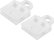 Clip di fissaggio universale - 2 pezzi - Bianco - Duraturo - Installazione facile - Dimensioni 53x40x12mm - Clip per cornice