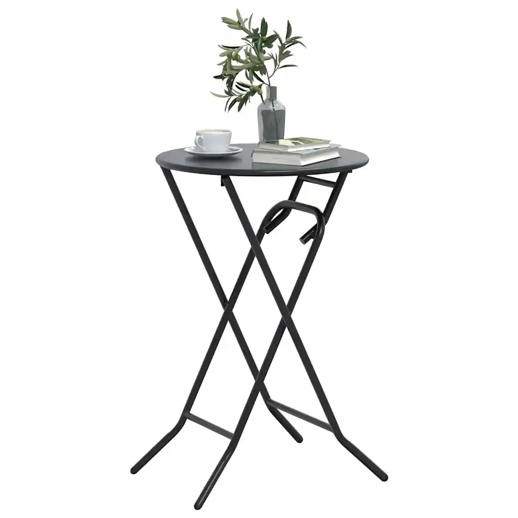 Tavolo da Giardino Antracite 50 x 50 x 72 cm Metallo 42010320
