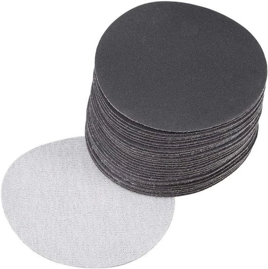 Set di abrasivi a silicati di carbone 400 Grit, 30 pezzi, 3 pollici, con attacco a lusso, per uso umido o secco.