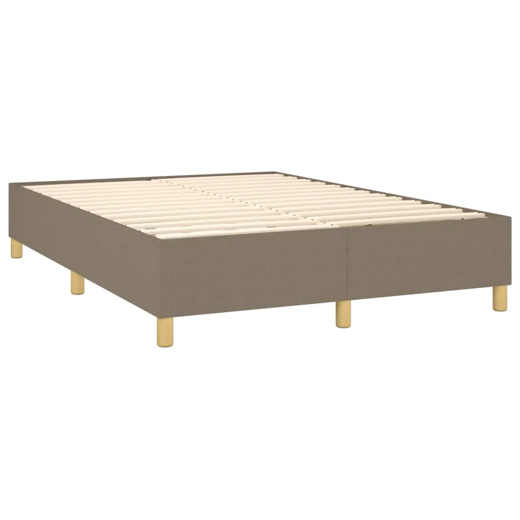 Giroletto a Molle con Materasso Tortora 140x190 cm in Tessuto 3128361