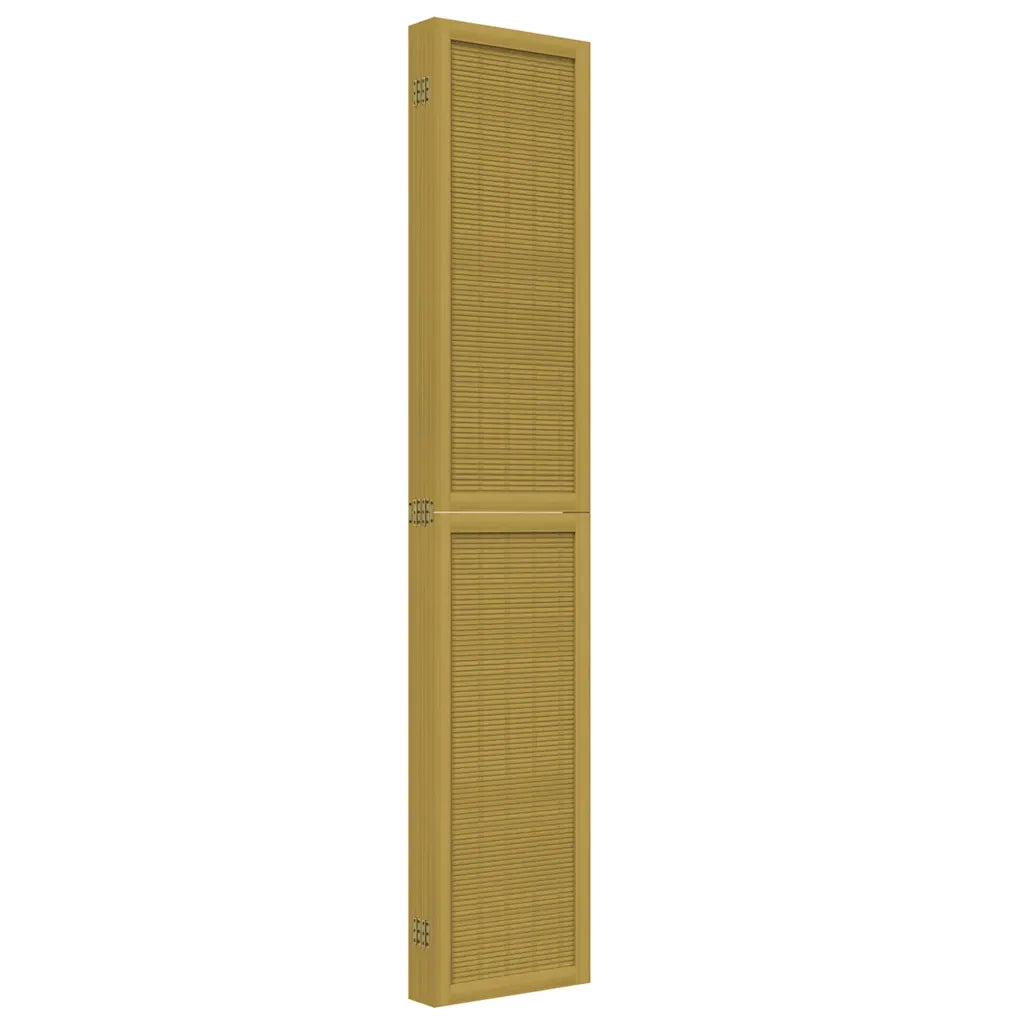 Divisorio Ambienti 6 Pannelli Marrone Legno Massello Paulownia 358827