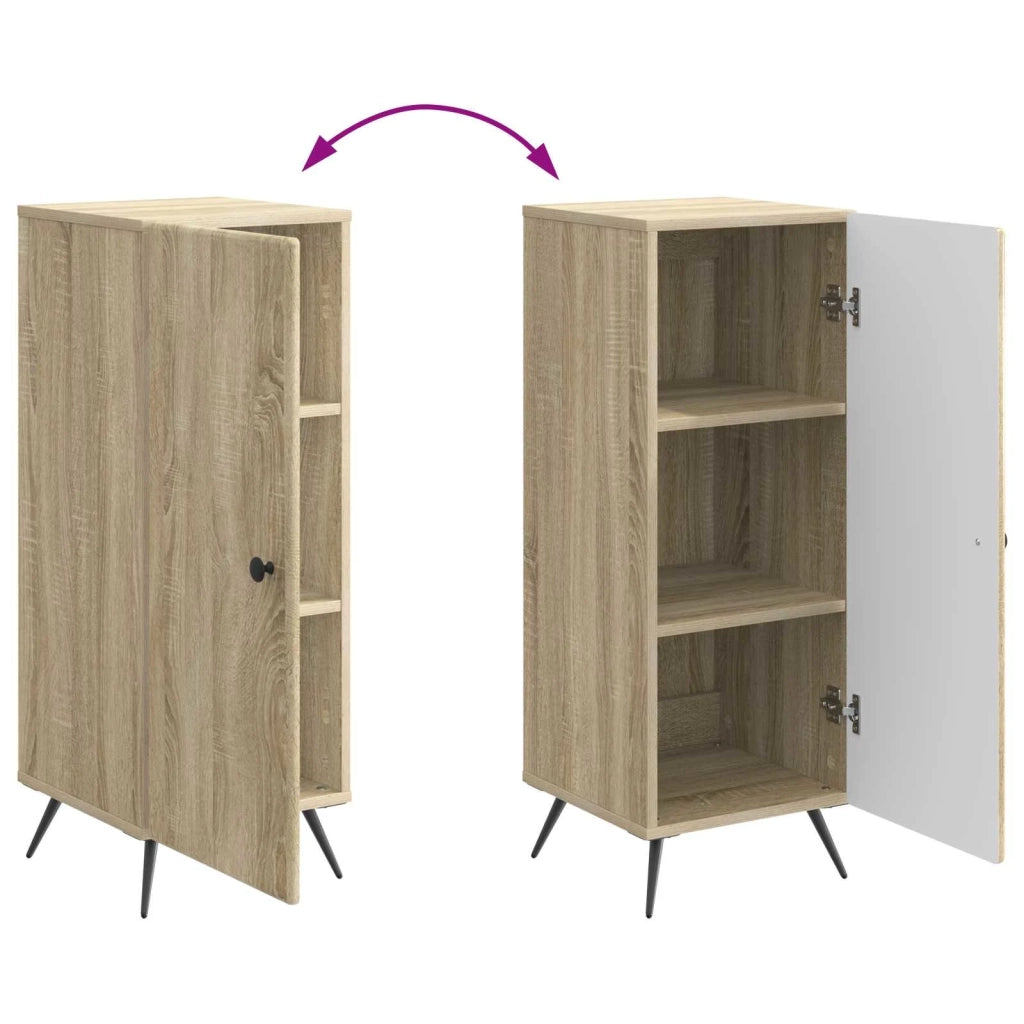 Credenza Rovere Sonoma 33 x 34,5 x 90 cm Legno ingegnerizzato