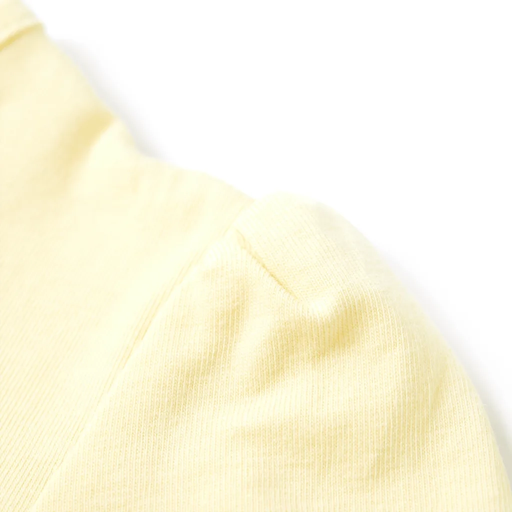 Maglietta da Bambina Giallo Tenue 116 10581