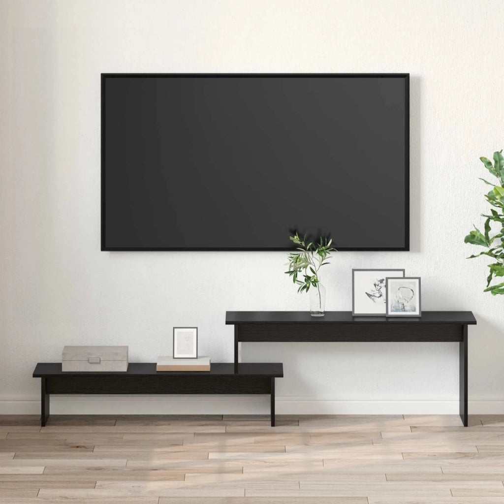 Set mobile TV Rovere Nero 180,5 x 30 x 43 cm Legno multistrato 875130