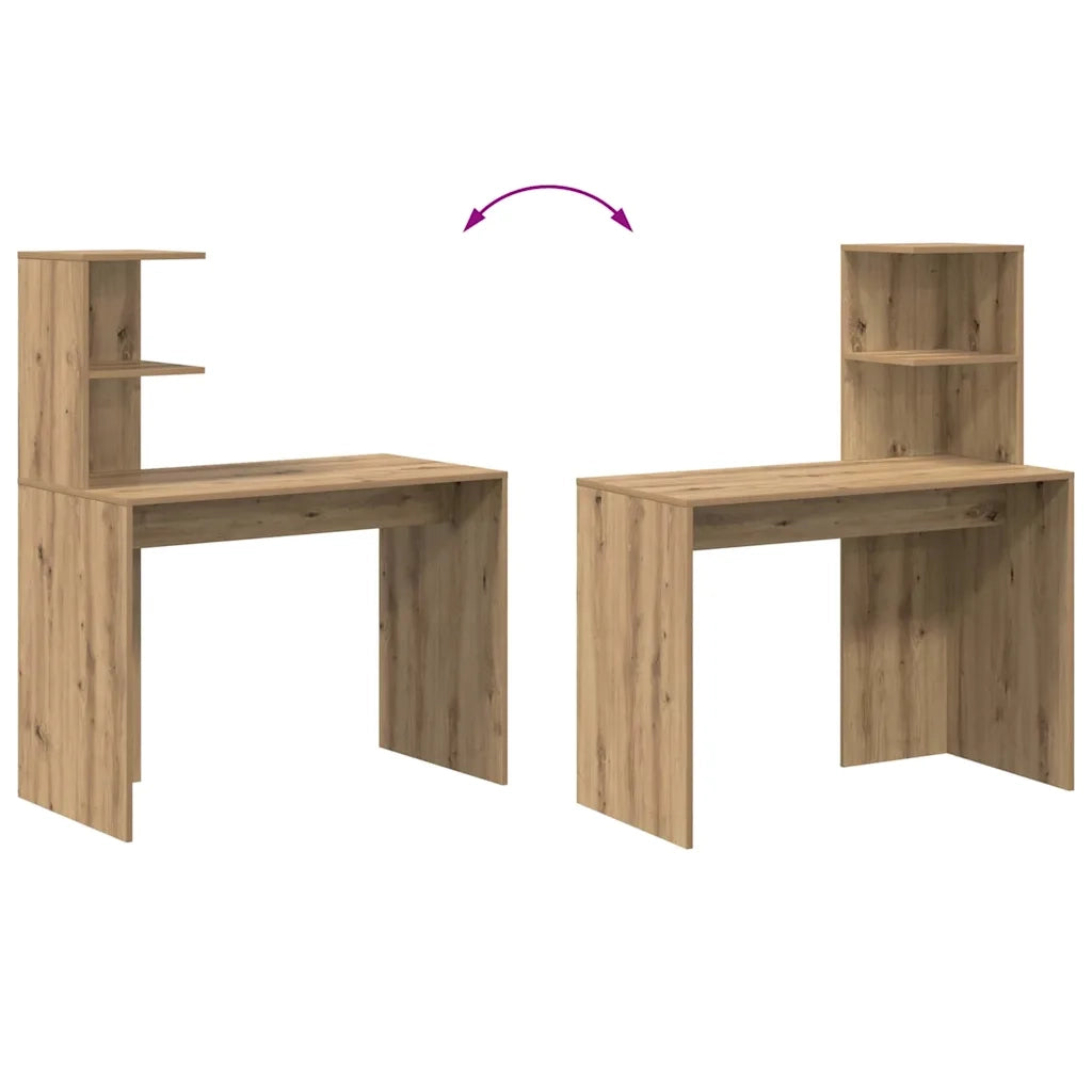 Scrivania con lo scaffale Rovere artigianale 102 x 50 x 124 cm 869361