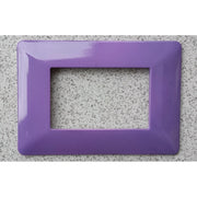 Trade Shop - Placchette Placche In Abs Per Serie Matix Bticino Compatibile 3 4 6 Moduli Color - Viola -3 Fori     -