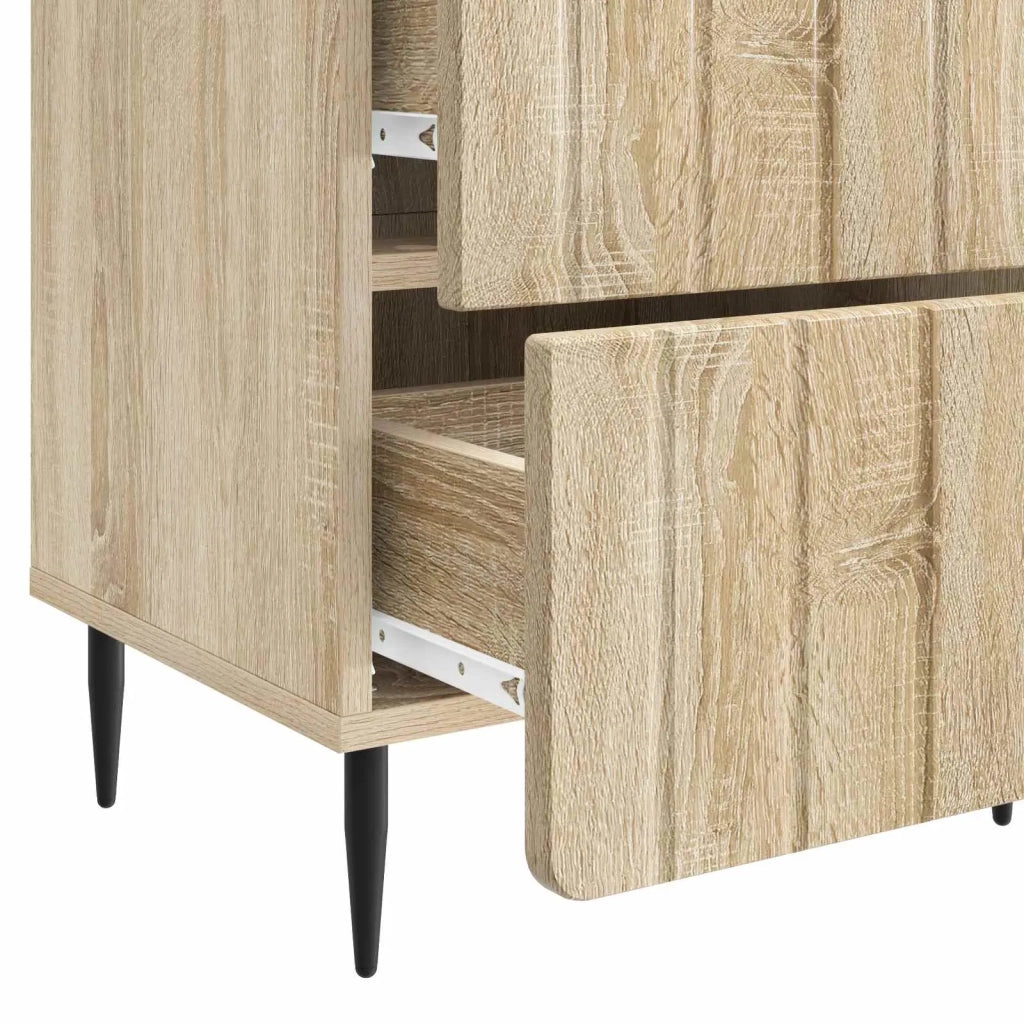 Armadio da Notte 2 pcs Rovere Sonoma 43 x 34,5 x 49,5 cm 894300