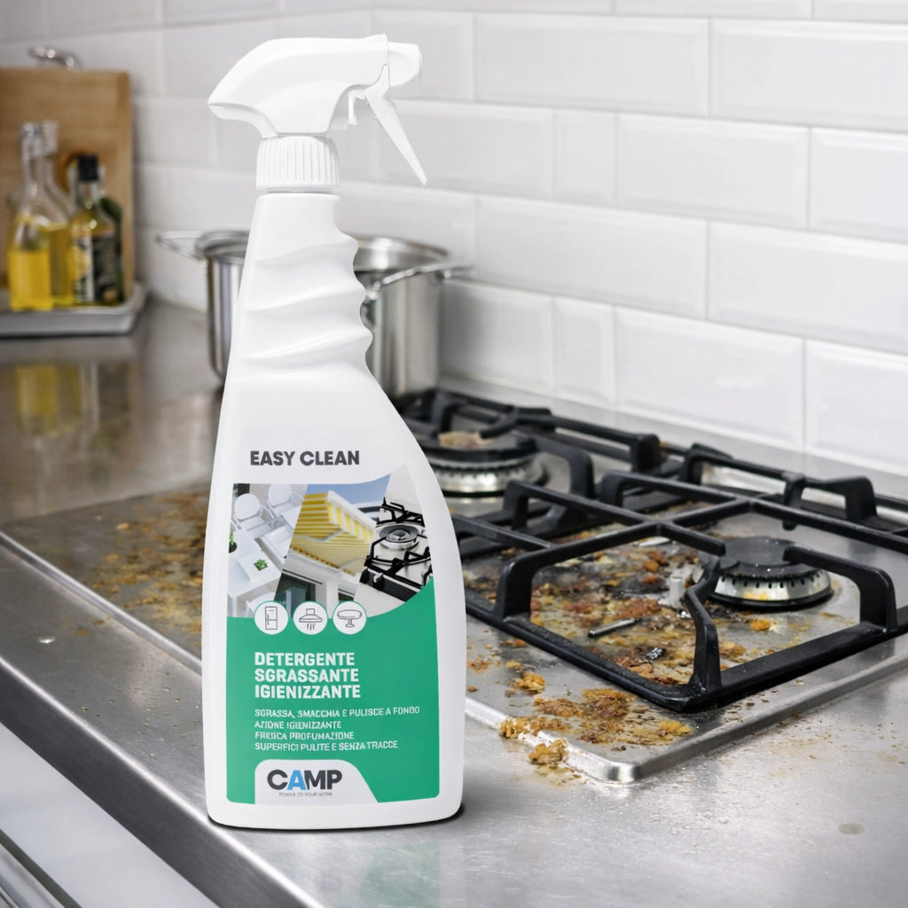 Kit 6 easy clean da 750 ml detergente sgrassante igienizzante universale