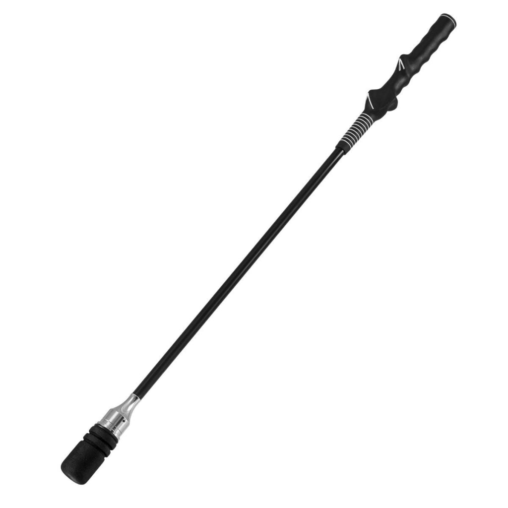 Set di 2 allenatore per swing golf bastone per allenamento flessibilit¨¤, Allenatore per swing golf equilibrio tempo forza Nero