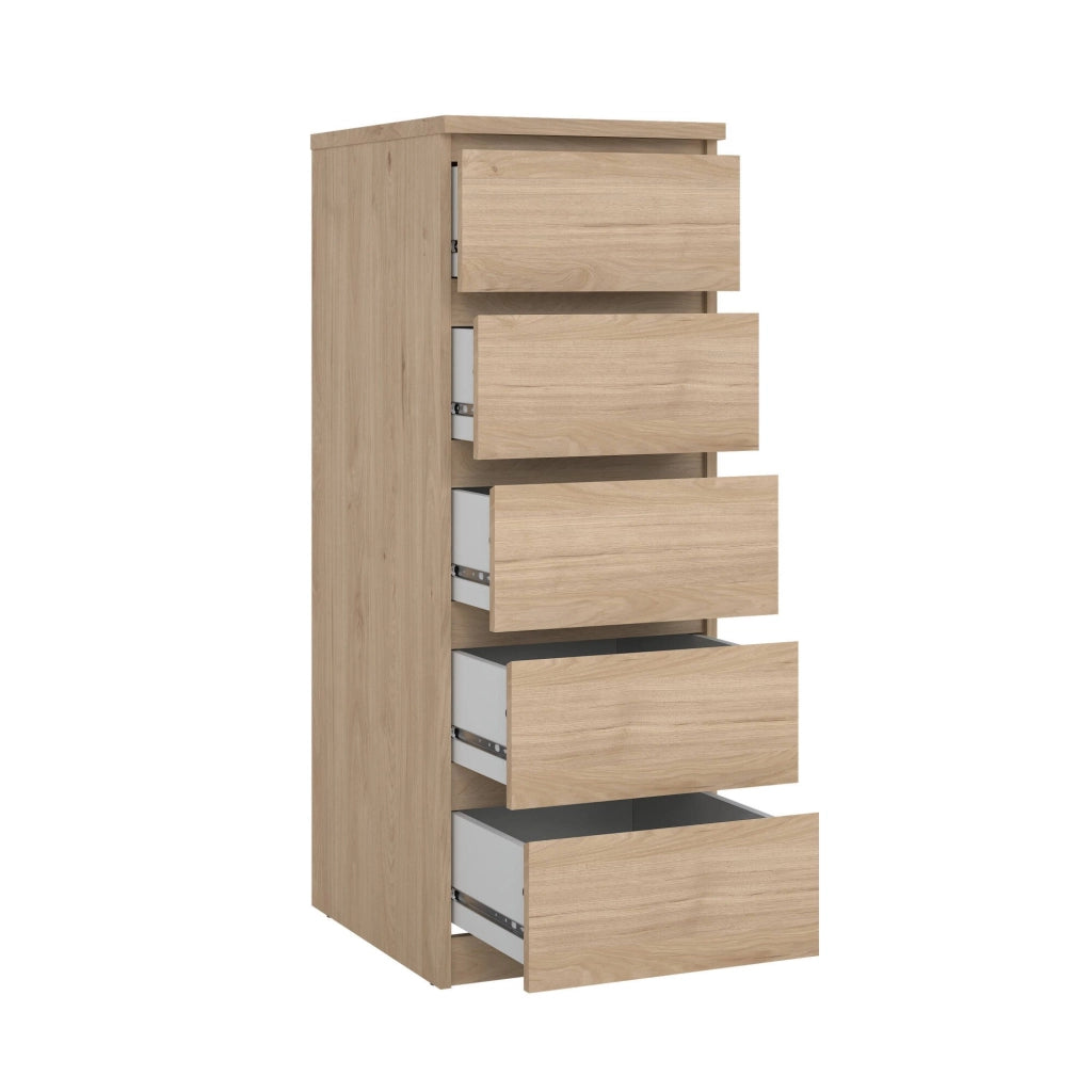 Cassettiera Achaldi, Settimino multiuso, Comò camera da letto, Mobile con cassetti, 50x40 h111 cm, Rovere