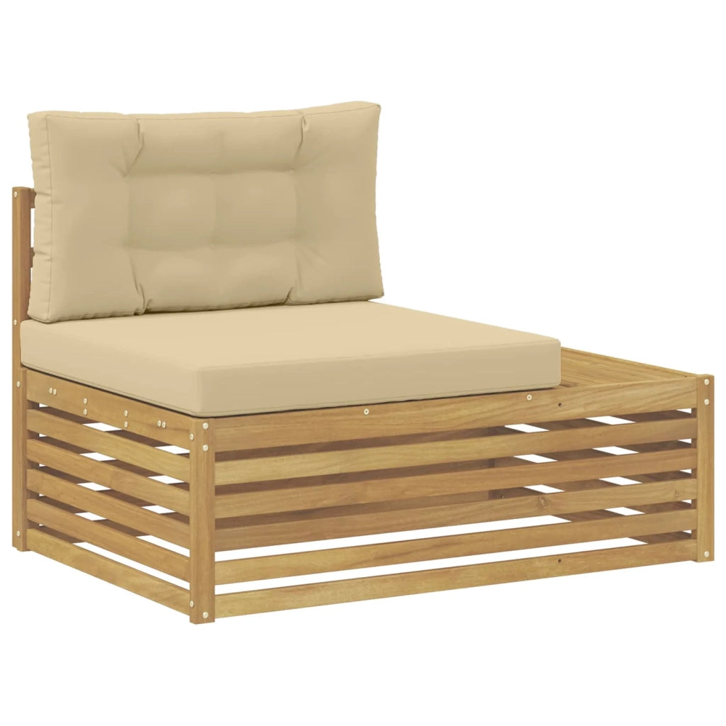 Divano da Esterno con cuscino-Divano da Giardino Bianco 115 x 83 x 73 cm 306551