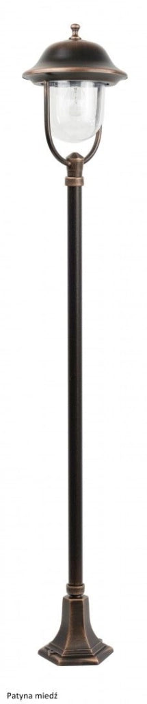 Lampione giardino retro 167cm E27 nero IP43 SU-MA Prince