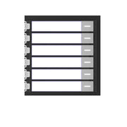 Hikvision KD8 Series Pro Modulo Postazione Esterna 6 call bottoni IP65 DS-KD-KK