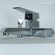 Trade Shop - Rubinetto Miscelatore Vasca Cubico  52965 Monocomando Monoforo Rubinetteria -