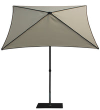 Ombrellone da Giardino 2x2 m Palo Ø38 mm in Alluminio Tessuto Dralon Acrilico Border Ecru