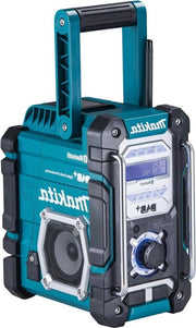 Radio Portatile 72V - 18V con DAB+ e Bluetooth Senza Batteria e Caricatore - Blu Verde - Radio Portatile