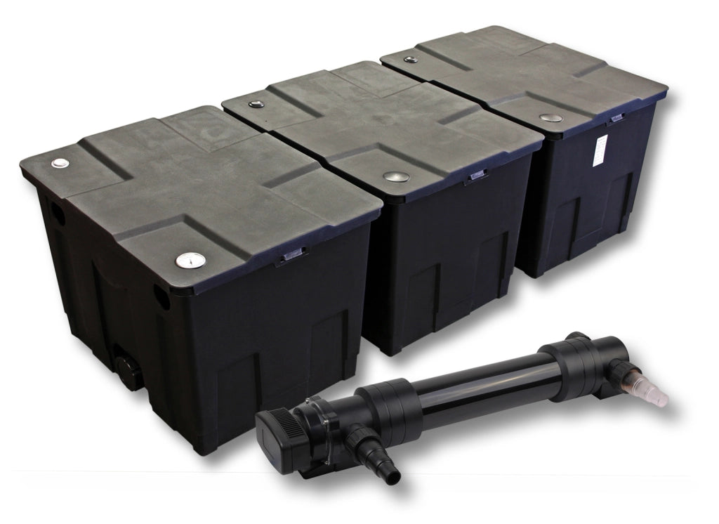 Set Filtro a 3 camere per laghetto da 90000l Chiarificatore UVC da 36W 6ª serie