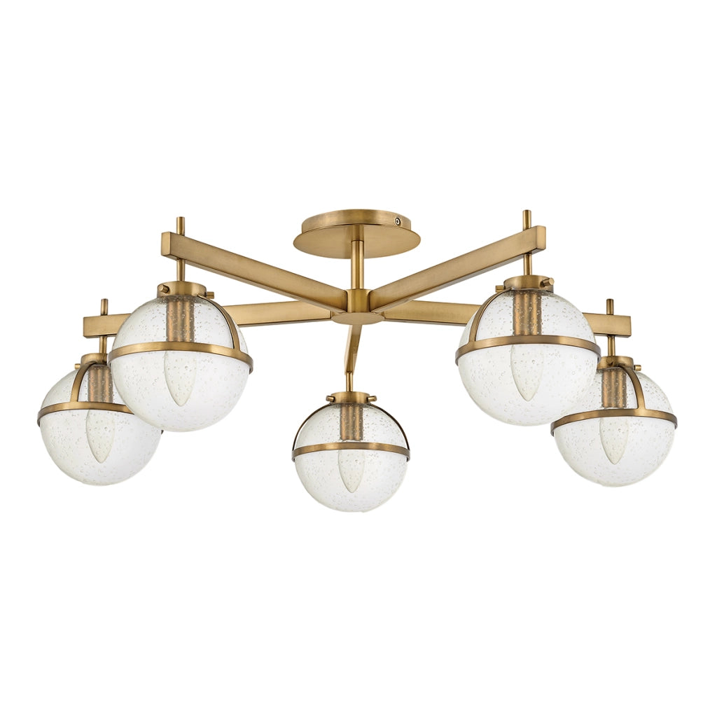 Lampada a sospensione Hollis ottone anticato 5xE14 Hinkley