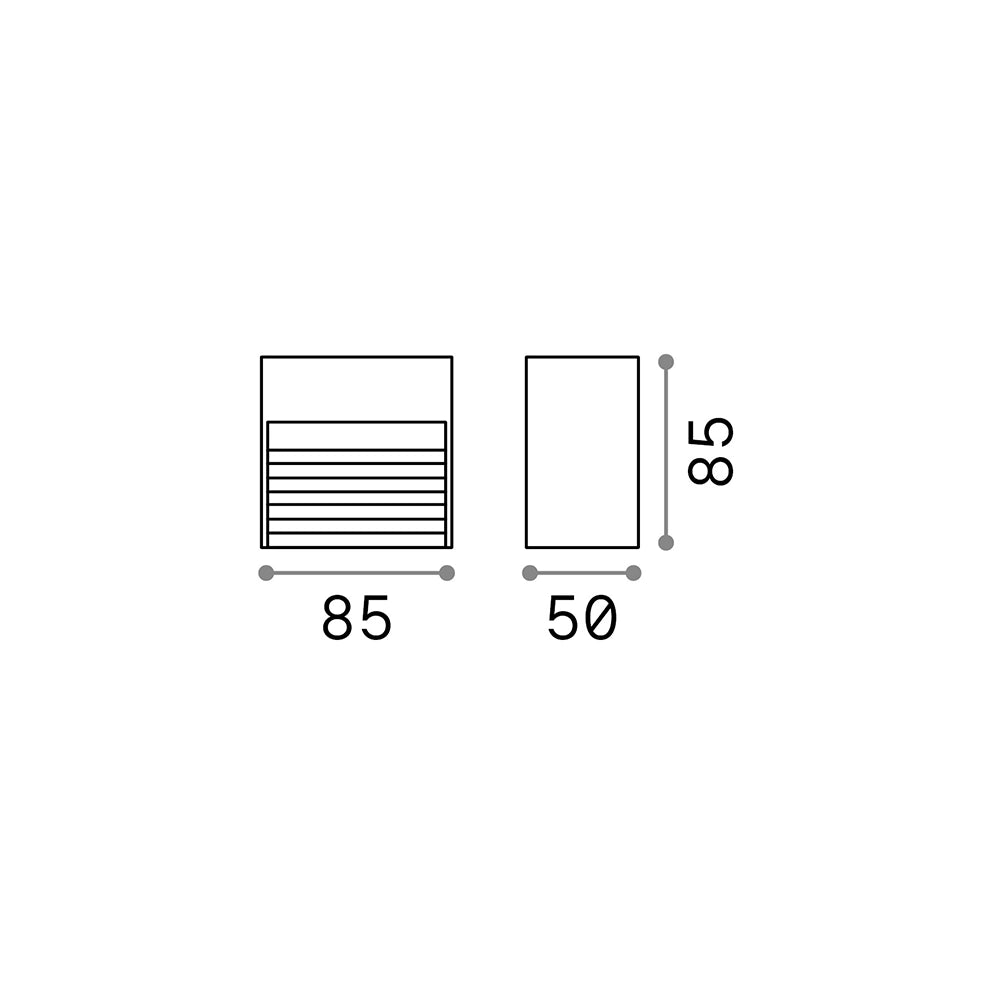 Applique Moderna Down Alluminio Bianco 1 Luce G9 3W 3000K Luce Calda