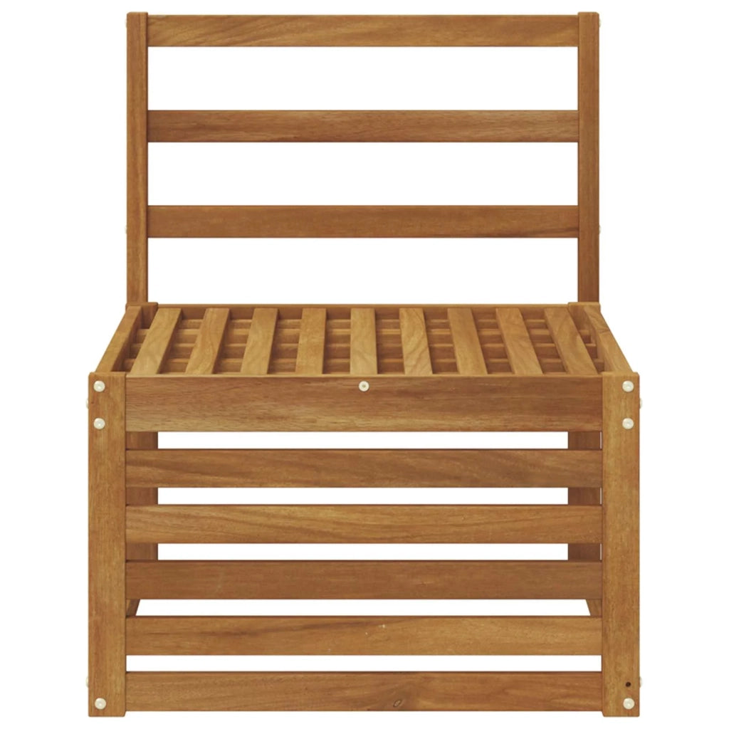Divano centrale per esterno Legno di Acacia Massello Naturale